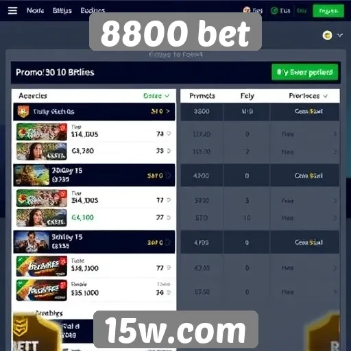 Promoções e bônus disponíveis no 8800 bet